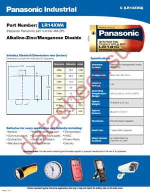 LR14XWA/BF10 datasheet  